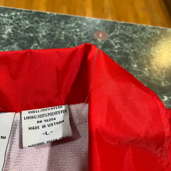 Vintage Cardinal Brand Red Snap-Up Windbreaker Lrg - Picture 3 of 3